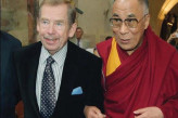 Prezident Václav Havel a Jeho Svatostí dalajlamou