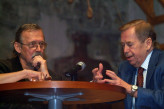 Prezident Václav Havel s Andrejem Krobem